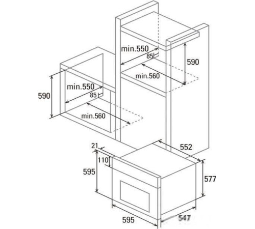 Электрический духовой шкаф CATA MT 9011 PRO BK