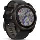Умные часы Garmin Fenix 8 Solar, Sapphire 47мм титановый угольно-серый DLC с черным ремешком