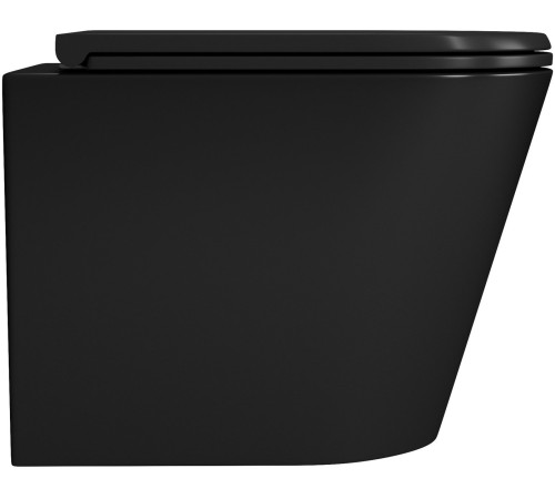 Унитаз подвесной D&K Venice DT1026025 черный, сиденье микролифт