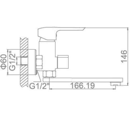 Смеситель Ledeme L3158