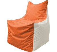 Кресло-мешок Flagman Фокс Ф2.1-189 оранжевый/белый