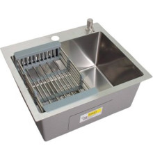 Кухонная мойка Wisent WS-35044D/GER013 с сифоном, дозатором и коландером