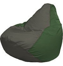 Кресло-мешок Flagman Груша Медиум Г1.1-361 темно-серый/зеленый