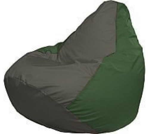Кресло-мешок Flagman Груша Медиум Г1.1-361 темно-серый/зеленый