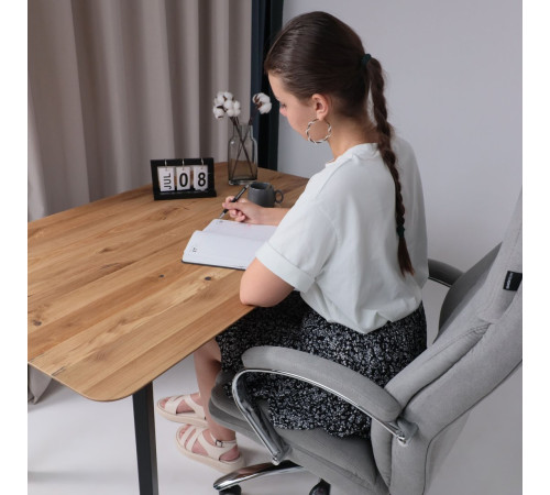 Офисное кресло AksHome Paradis ткань, светло-серый