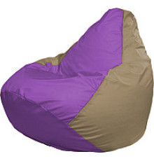 Кресло-мешок Flagman Груша Супер Мега 4XL Г5.1-104 сиреневый/тёмно-бежевый