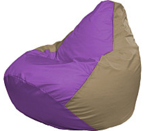 Кресло-мешок Flagman Груша Супер Мега 4XL Г5.1-104 сиреневый/тёмно-бежевый