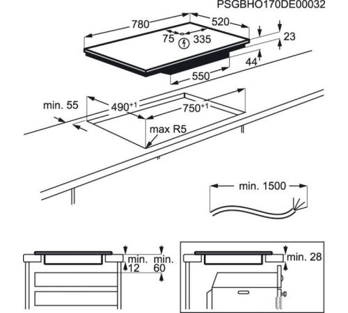 Варочная панель Electrolux EIV83443BW