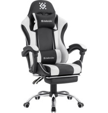 Игровое геймерское кресло Defender Tios черный/белый