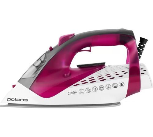 Утюг Polaris PIR 2860AK 3m черный/розовый