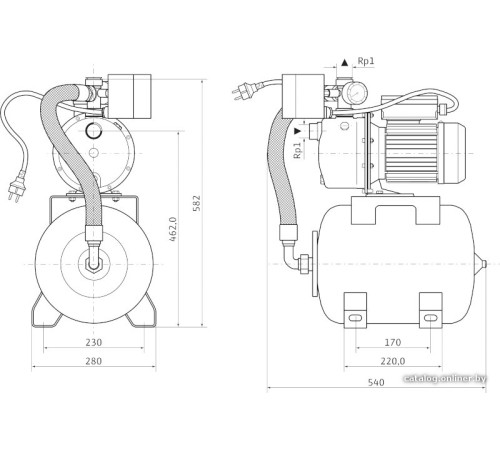 Насосная станция Wilo Jet HWJ 20 L 204 1~230 В