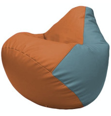 Кресло-мешок Flagman Груша Г2.3-2036 оранжевый/голубой
