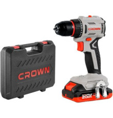 Дрель-шуруповерт Crown CT21131HMX-2 BMC с 2-мя АКБ, кейс