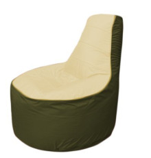 Кресло-мешок Flagman Трон Т1.1-2011 бежевый/темно-оливковый