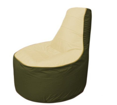 Кресло-мешок Flagman Трон Т1.1-2011 бежевый/темно-оливковый