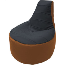 Кресло-мешок Flagman Трон Т1.3-26 черный/оранжевый