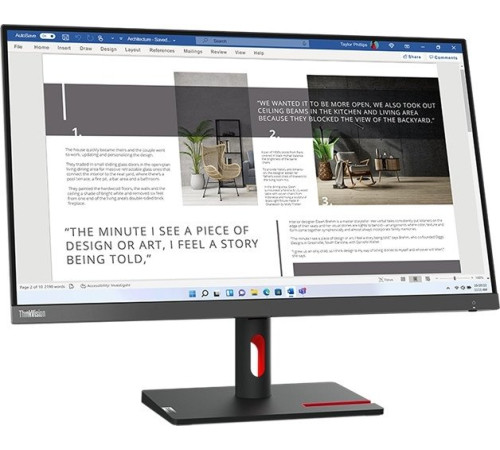 Монитор Lenovo ThinkVision S27i-30 63DFKAT4UK