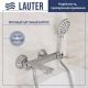 Смеситель Lauter Velvet 21СК6696С с лейкой Living Nevada 21S10146
