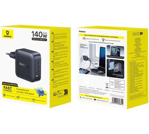 Сетевое зарядное Baseus EnerFill FH11 140W E0121J00 черный