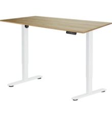 Стол с регулировкой высоты ErgoSmart Electric Desk Prime 1380х800х18 мм дуб натуральный/белый