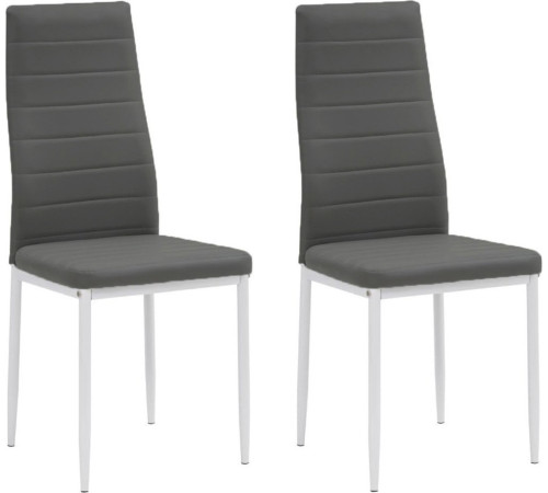Стул Mio Tesoro Джия DC-060KD 2 шт, серый/белый