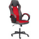 Игровое геймерское кресло TetChair Racer Gt кожзам/ткань, металлик/красный