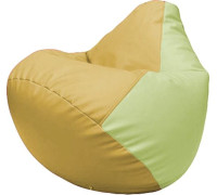 Кресло-мешок Flagman Груша Макси Г2.3-0804 охра/светло-салатовый