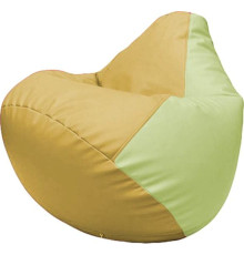 Кресло-мешок Flagman Груша Макси Г2.3-0804 охра/светло-салатовый