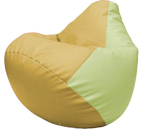 Кресло-мешок Flagman Груша Макси Г2.3-0804 охра/светло-салатовый