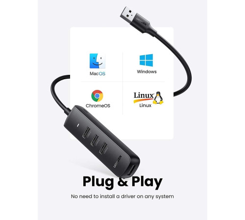 USB-хаб  Ugreen CM416 80657