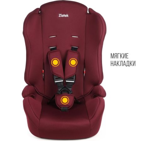 Детское автокресло Zlatek Basic ZL513 KRES4137 бордо