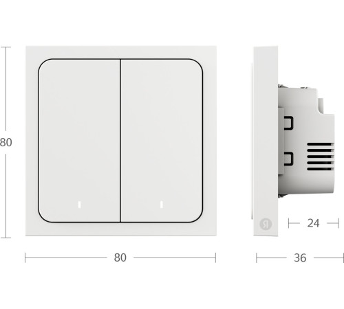 Выключатель Яндекс YNDX-00532 2 клавиши