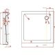 Душевой поддон Aquabath Квадратный Atlas ABS80 80x80, белый, с сифоном