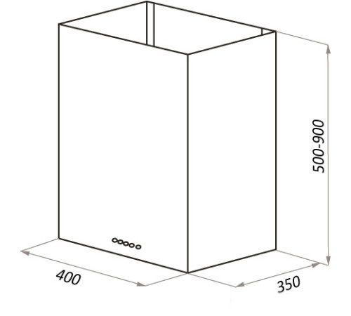 Кухонная вытяжка HOMSair Phlox Push 40 нержавеющая сталь