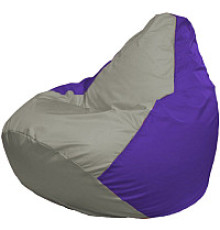 Кресло-мешок Flagman Груша Супер Мега 4XL Г5.1-352 серый/фиолетовый