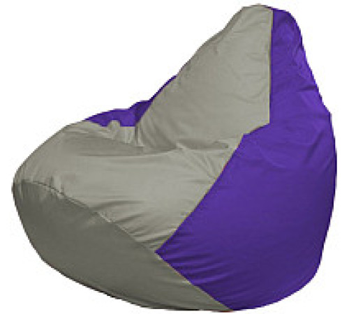 Кресло-мешок Flagman Груша Супер Мега 4XL Г5.1-352 серый/фиолетовый