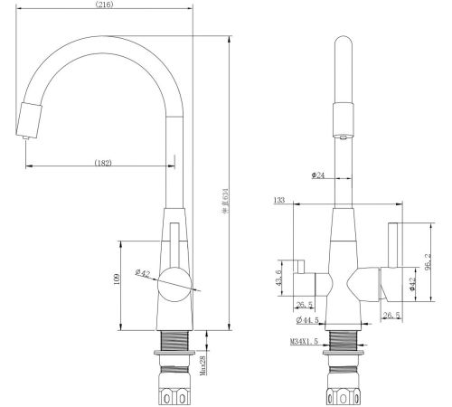 Смеситель Ekko E4401-7