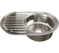 Кухонная мойка Mixline 528189 правая, полированная, 0.6 мм