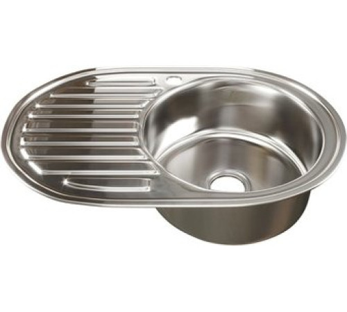 Кухонная мойка Mixline 528189 правая, полированная, 0.6 мм