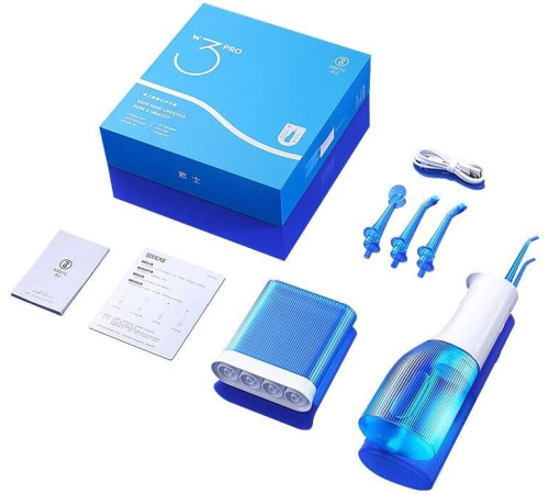 Ирригатор Soocas W3 Pro с футляром, синий