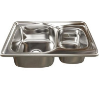 Кухонная мойка Mixline 538197 левая, полированная, 0.8 мм