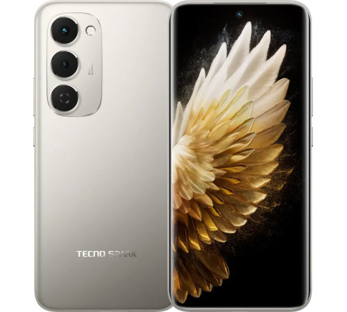 Телефон Tecno Spark 40 Pro+ 8GB/256GB лунный титановый