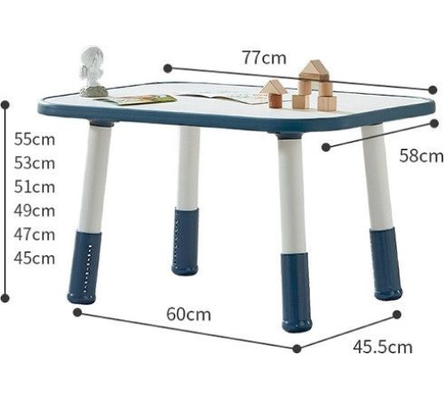 Детский стол Nino Standart BS-8832P синий