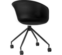 Офисное кресло Stool Group Libra SL-7040ZB пластик белый/экокожа черный