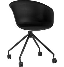 Офисное кресло Stool Group Libra SL-7040ZB пластик белый/экокожа черный