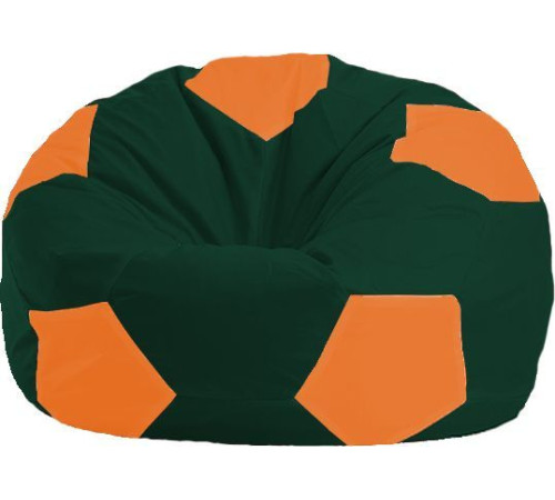 Кресло-мешок Flagman Мяч Стандарт М1.1-64 темно-зеленый/оранжевый