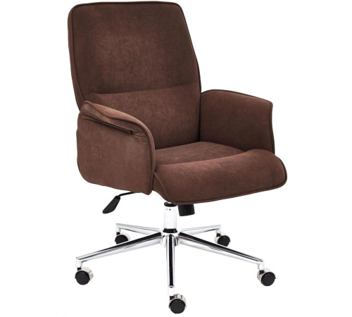 Кресло TetChair York флок, коричневый