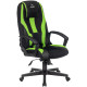 Кресло Zombie 9 черный/салатовый
