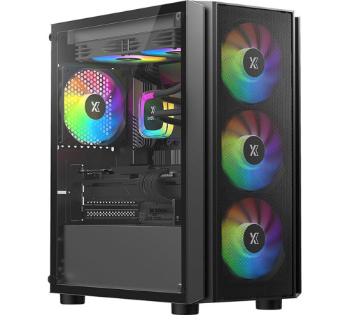 Корпус XASTRA A402M 4FRGB черный