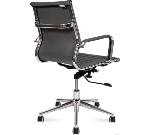 Офисное кресло Norden Техно LB HA-100-45 экокожа, хром/серый